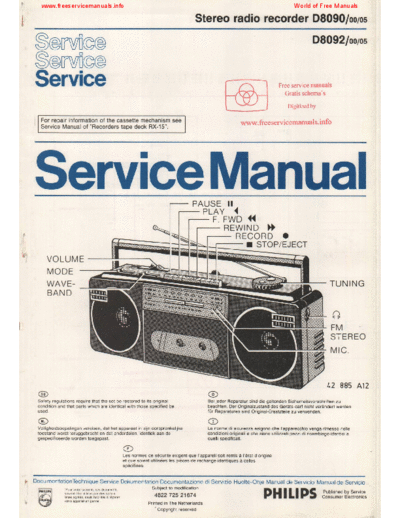 Philips d8090  Philips Audio D8092 d8090.pdf