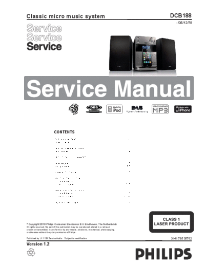 Philips service  Philips Audio DCB188 service.pdf
