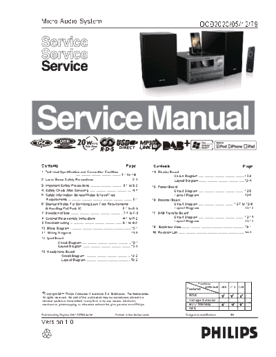 Philips service  Philips Audio DCB2020 service.pdf