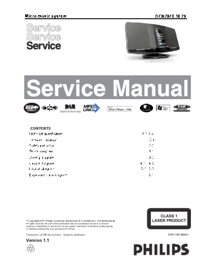 Philips service  Philips Audio DCB2070 service.pdf