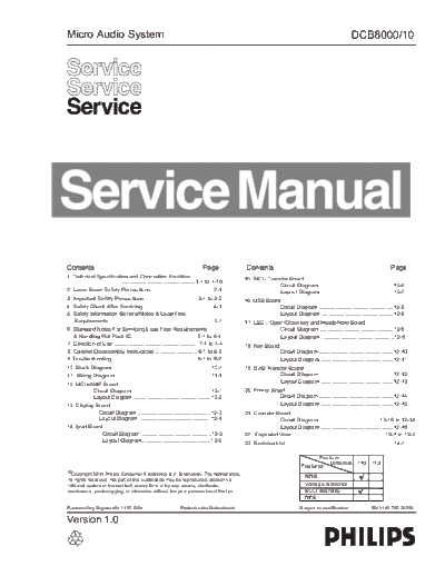 Philips service  Philips Audio DCB8000 service.pdf