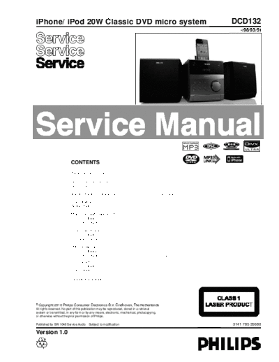 Philips service  Philips Audio DCD132 service.pdf