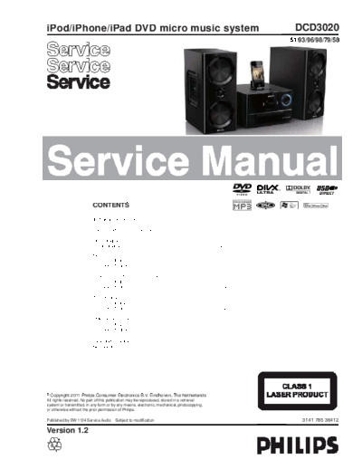 Philips service  Philips Audio DCD3020 service.pdf