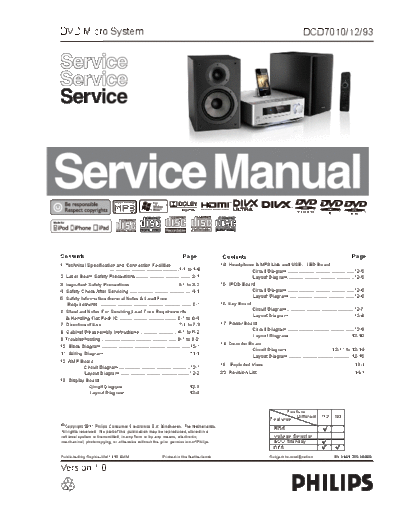 Philips service  Philips Audio DCD7010 service.pdf