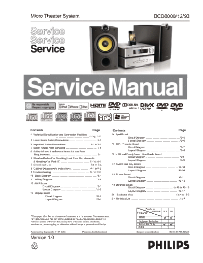 Philips service  Philips Audio DCD8000 service.pdf