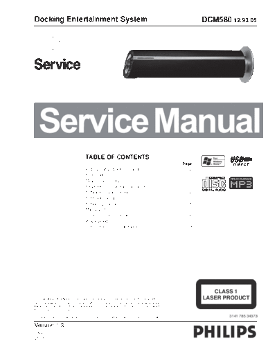 Philips philips dcm580-12,-93,-05 ver1.3 314178534373  Philips Audio DCM580-12,-93,-05 VER1.3 philips_dcm580-12,-93,-05_ver1.3_314178534373.pdf
