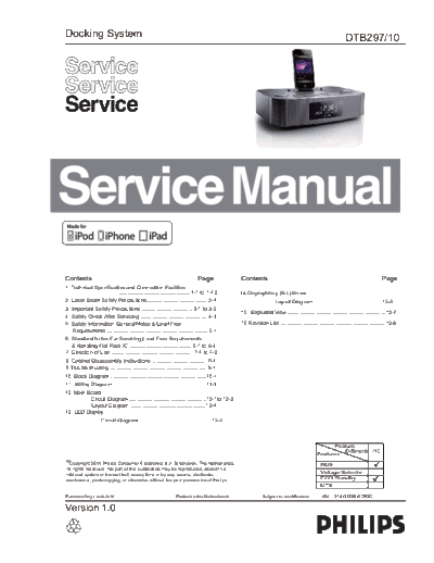 Philips service  Philips Audio DTB297 service.pdf
