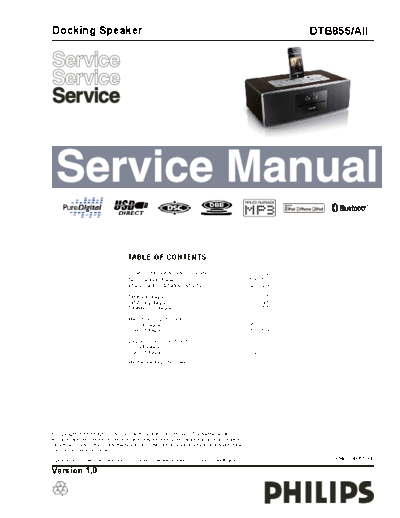 Philips service  Philips Audio DTB855 service.pdf