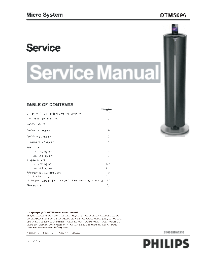 Philips service  Philips Audio DTM5096 service.pdf