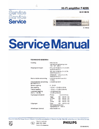 Philips hfe philips f4235 service nl  Philips Audio F4235 hfe_philips_f4235_service_nl.pdf