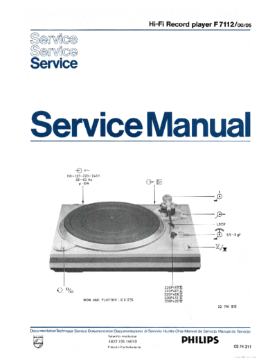 Philips ve philips f7112 service en  Philips Audio F7112 ve_philips_f7112_service_en.pdf