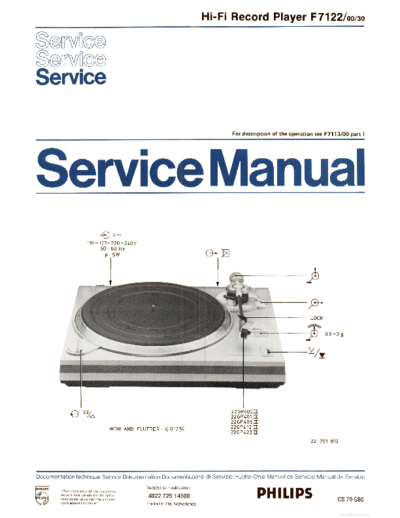 Philips ve philips f7122 service en  Philips Audio F7122 ve_philips_f7122_service_en.pdf