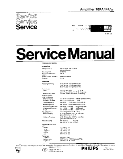 Philips FA-144 service manual  Philips Audio FA144 Philips_FA-144_service_manual.pdf