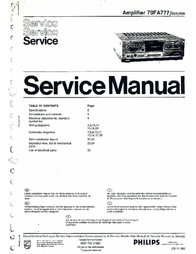 Philips fa777  Philips Audio FA777 fa777.pdf
