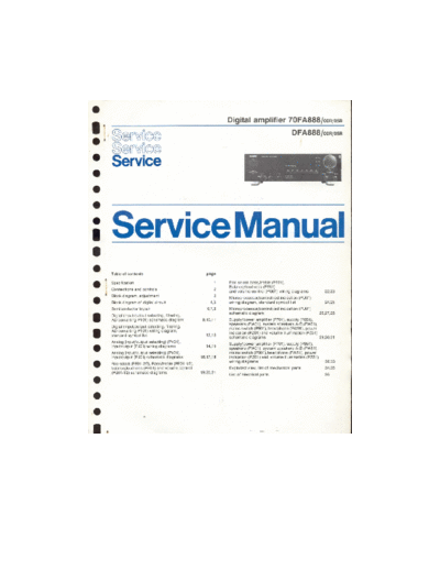 Philips hfe philips fa888 service  Philips Audio FA888 hfe_philips_fa888_service.pdf