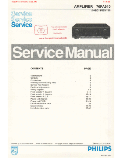 Philips Philips-FA-910-Service-Manual  Philips Audio FA910 Philips-FA-910-Service-Manual.pdf