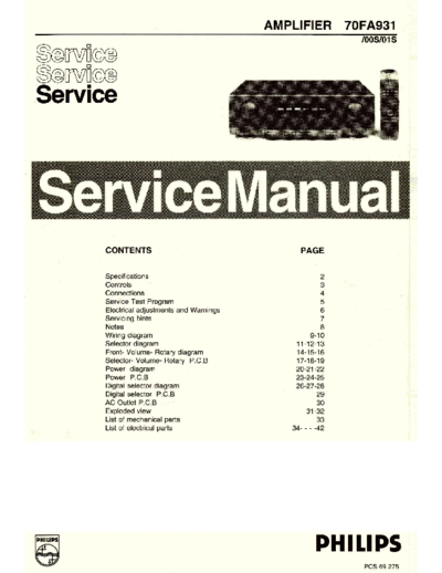 Philips hfe philips fa931 service en  Philips Audio FA931 hfe_philips_fa931_service_en.pdf