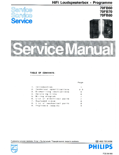 Philips hfe philips fb60 70 80 service en  Philips Audio FB60 hfe_philips_fb60_70_80_service_en.pdf