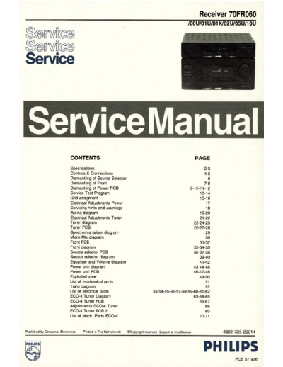 Philips hfe philips fr060 service en  Philips Audio FR060 hfe_philips_fr060_service_en.pdf