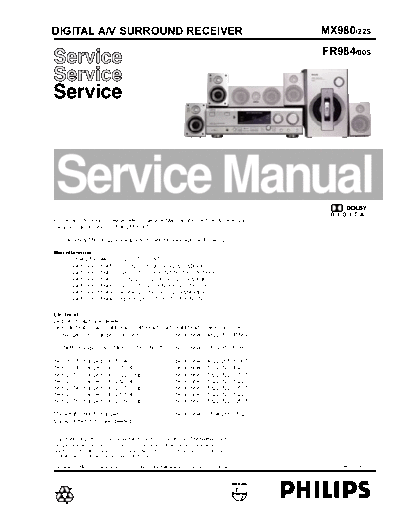 Philips service  Philips Audio FR966 service.pdf