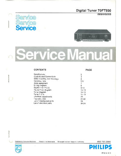 Philips hfe philips ft930 service en  Philips Audio FT930 hfe_philips_ft930_service_en.pdf