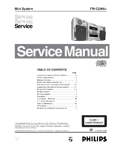 Philips FW-C290  Philips Audio FW-C290 FW-C290.pdf