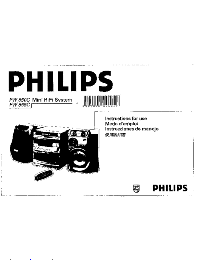 Philips fw 850c  Philips Audio FW850C fw_850c.pdf