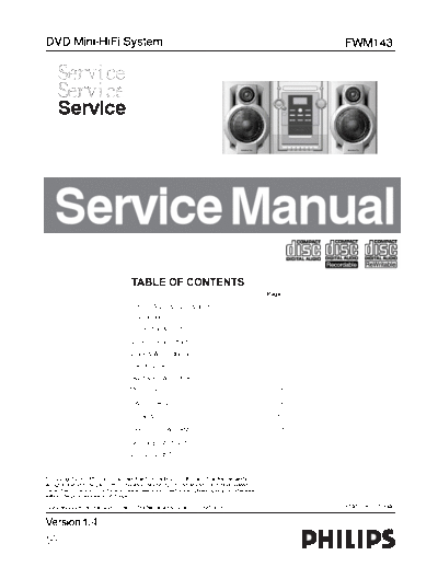 Philips FWM143 SB-KL-EX-SI 1242285977  Philips Audio FWM143 FWM143_SB-KL-EX-SI_1242285977.pdf