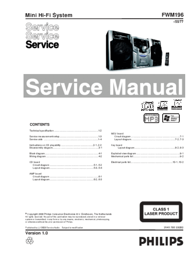 Philips FWM196  Philips Audio FWM196 FWM196.pdf