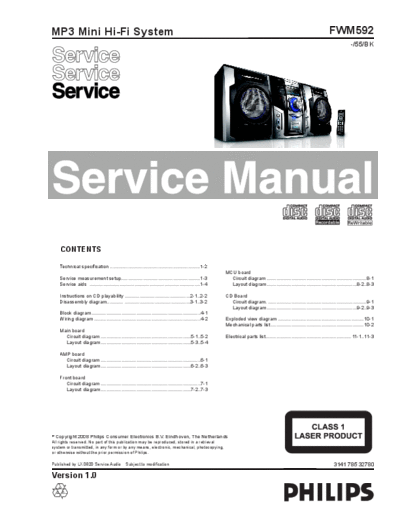 Philips FWM592  Philips Audio FWM592 FWM592.pdf