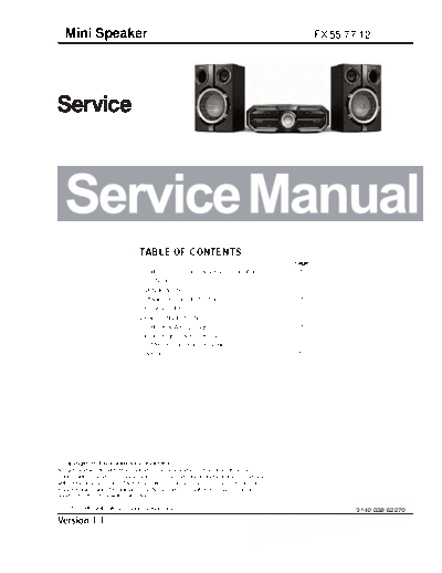 Philips service  Philips Audio FX557712 service.pdf