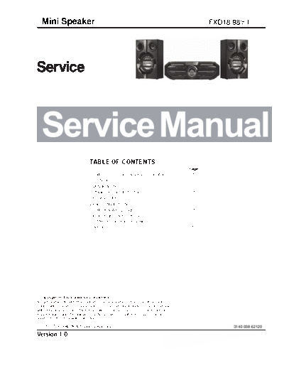 Philips service  Philips Audio FXD189851 service.pdf