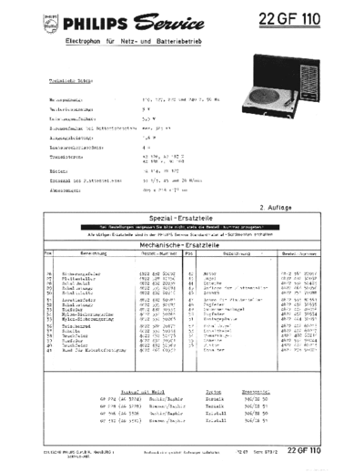 Philips ve   gf 110 service info de  Philips Audio GF 110 ve_philips_gf_110_service_info_de.pdf