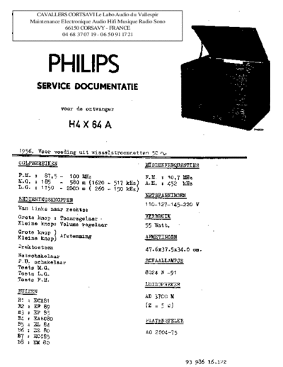 Philips h4x 64 a  Philips Audio H4X64A h4x 64 a.pdf