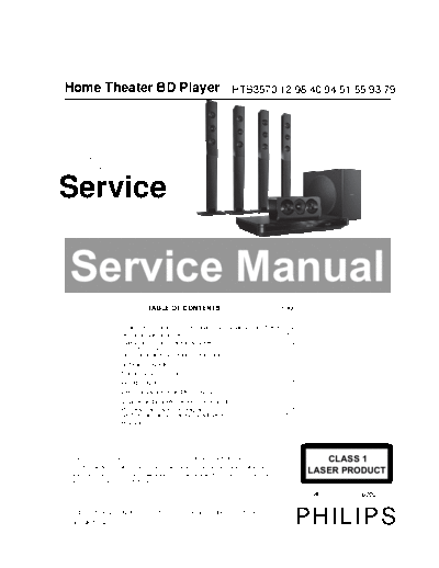 Philips service  Philips Audio HTB3570 service.pdf