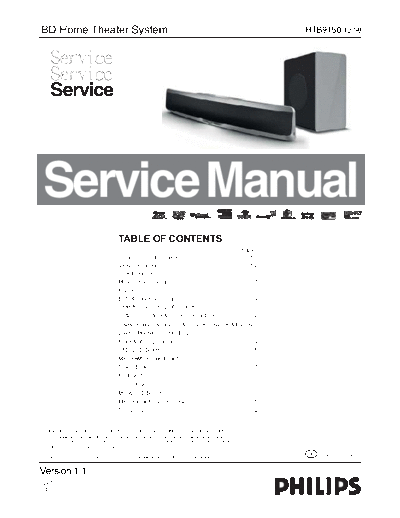Philips service  Philips Audio HTB9150 service.pdf