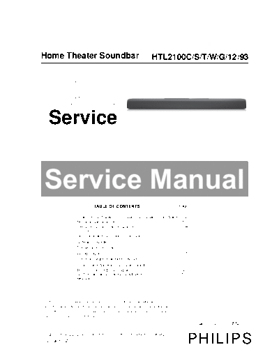 Philips service  Philips Audio HTL2100C service.pdf