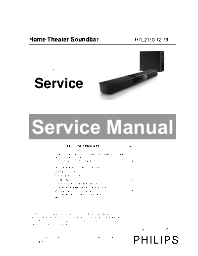 Philips service  Philips Audio HTL2150 service.pdf