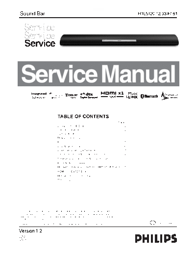 Philips service  Philips Audio HTL5120 service.pdf