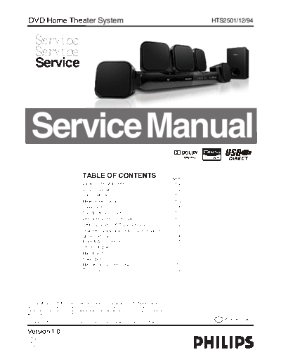 Philips HTS250112 SB-EX-SI 1413459758  Philips Audio HTS2501 HTS250112_SB-EX-SI_1413459758.pdf
