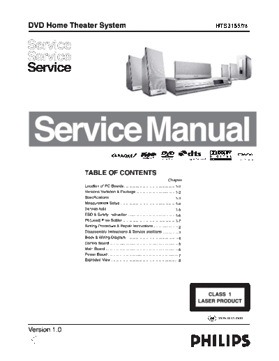 Philips hfe philips hts3155-78 service en  Philips Audio HTS3155 hfe_philips_hts3155-78_service_en.pdf