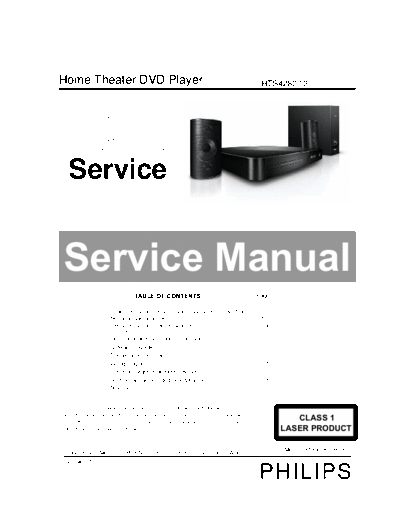 Philips service  Philips Audio HTS4282 service.pdf