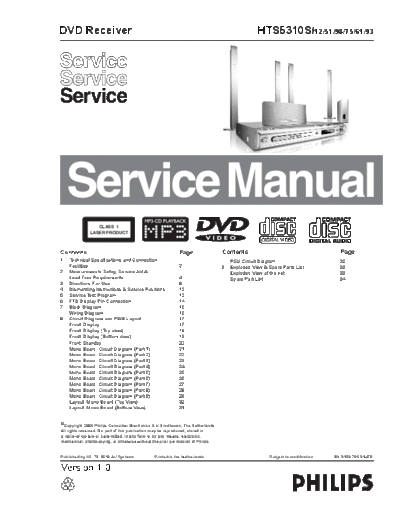 Philips HTS5310S12 SM 4627371499  Philips Audio HTS5310 HTS5310S12_SM_4627371499.pdf