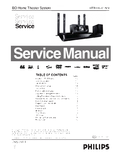 Philips service  Philips Audio HTS5593 service.pdf