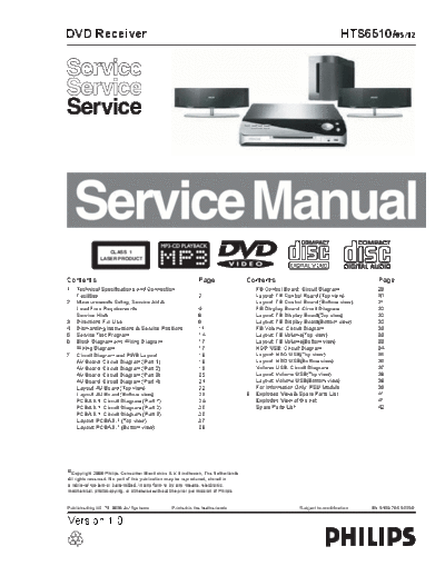 Philips HTS6510 SB-EX-KL-SI 4688823726  Philips Audio HTS6510 HTS6510_SB-EX-KL-SI_4688823726.pdf