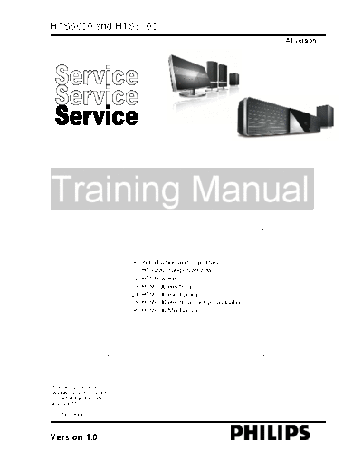 Philips philips hts6600-hts8100 training manual 975  Philips Audio HTS6600 philips_hts6600-hts8100_training_manual_975.pdf