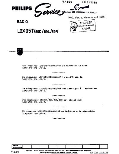 Philips Philips L0X95T-89  Philips Audio L0X95T-89 Philips_L0X95T-89.pdf