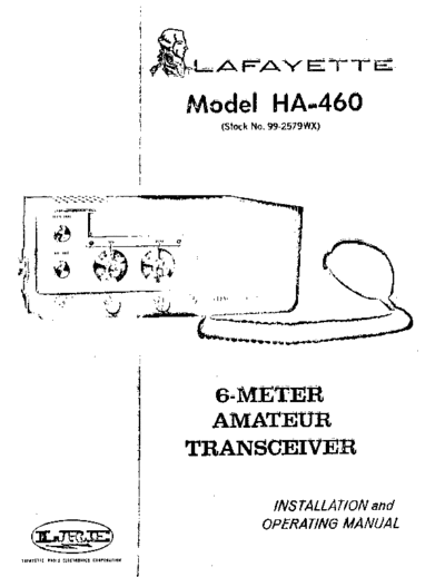 Lafayette ha460 transceiver 6m install oper man sch pdf  . Rare and Ancient Equipment Lafayette lafayette_ha460_transceiver_6m_install_oper_man_sch_pdf.zip