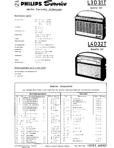 Philips philips l3d31t evette 331 l4d32t babette 432sm  Philips Audio L4D32T philips_l3d31t_evette_331_l4d32t_babette_432sm.pdf