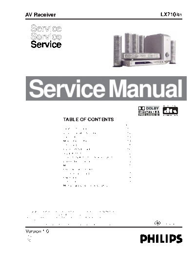 Philips service  Philips Audio LX710 service.pdf